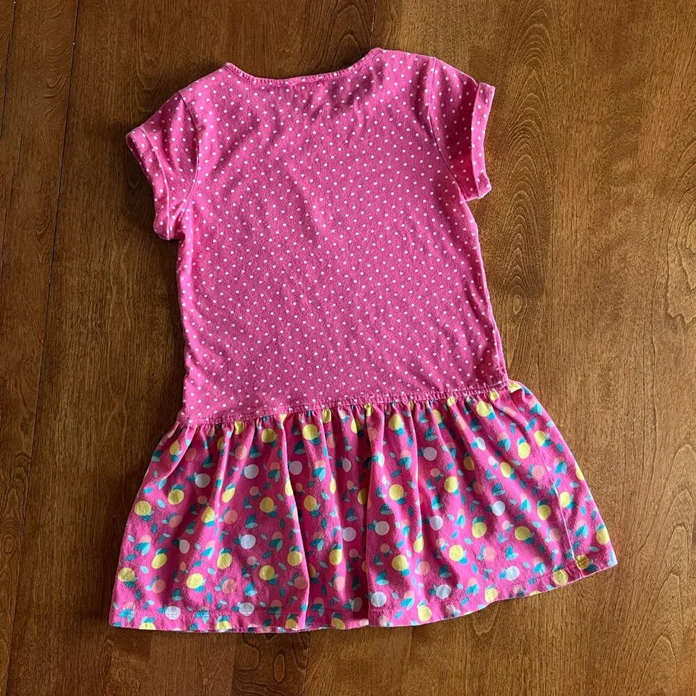 Gymboree pink citrus dress M 7-8